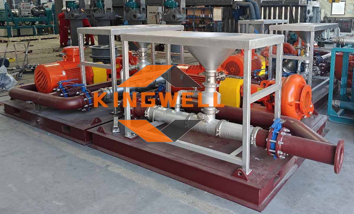 Jet mud mixer similar to HI-RIDE & Saidwinder and centrifugal pumps KWSB shipped to Kazakhstan